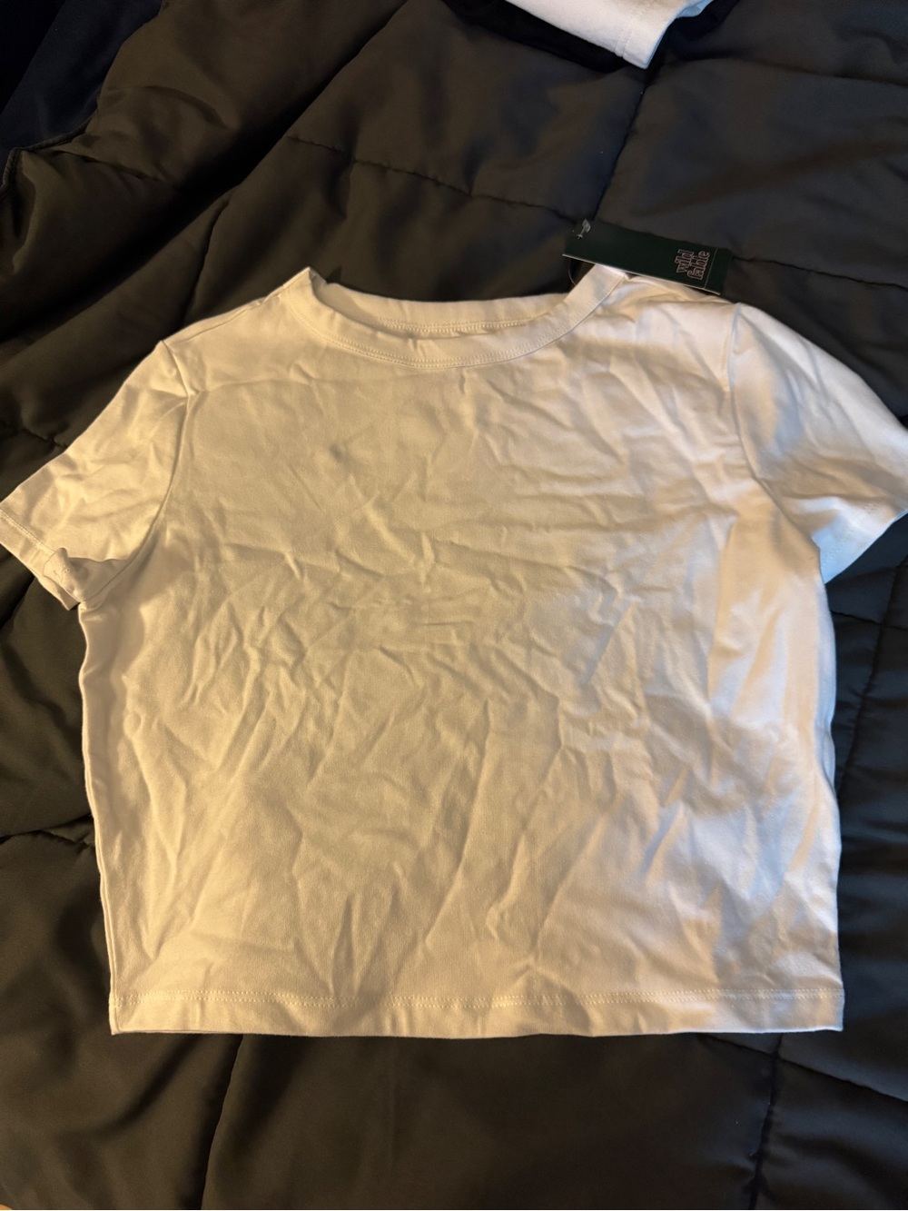 NWT wild fable white crop top